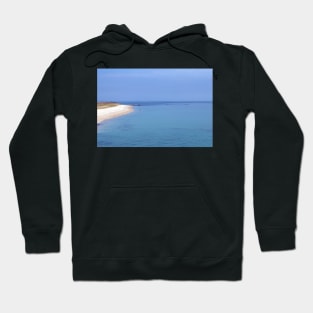 Sea and beach of Herm, Channel Islands Hoodie